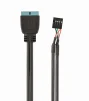 Кабель Cablexpert (CC-U3U2-01) USB2.0 - USB3.0, внутрішній, чорний, 0.15м - 2